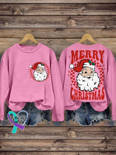 Merry Christmas Santa Retro Casual Sweatshirt