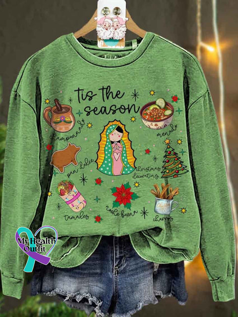 Mexican Christmas Tis The Season Casual Sweatshirt