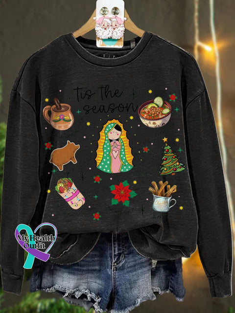 Mexican Christmas Tis The Season Casual Sweatshirt