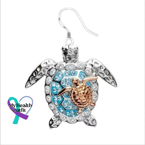 ’Mom Loves You Forever’turtle Necklace Gold