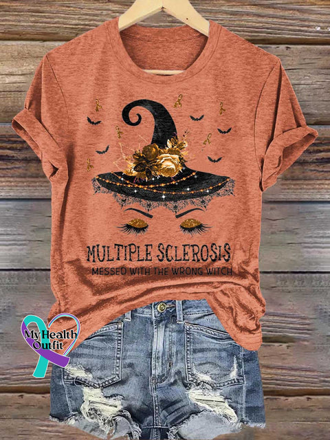 Ms Awareness Multiple Sclerosis Warrior Multiple Sclerosis Orange Ribbon T shirt Orange / S