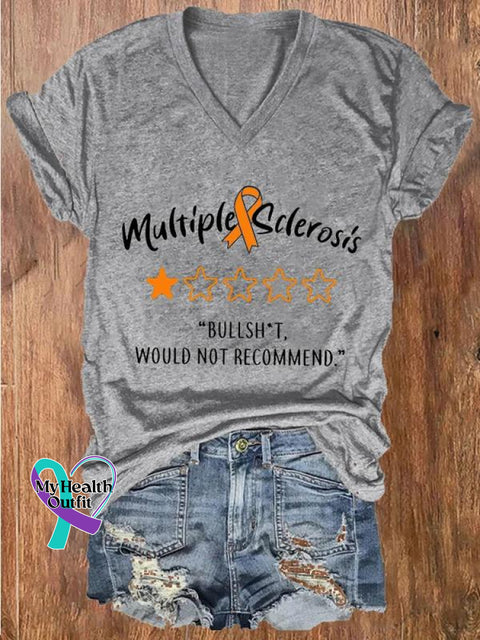 Multiple Sclerosis Awareness Art Casual T-Shirt Grey / S