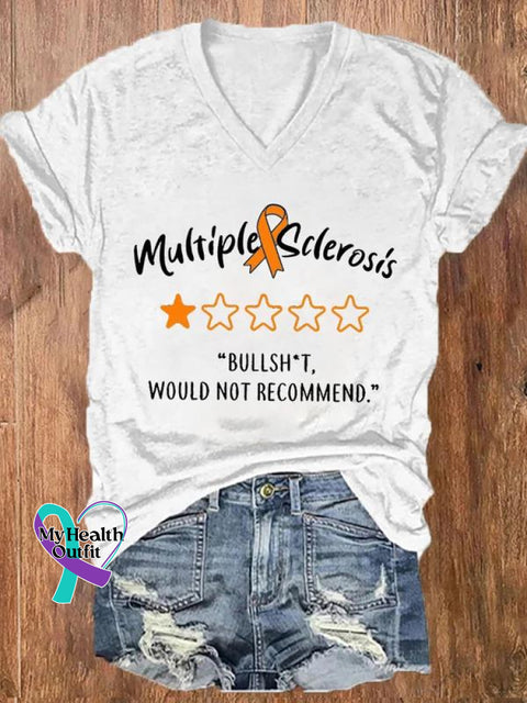 Multiple Sclerosis Awareness Art Casual T-Shirt White / S