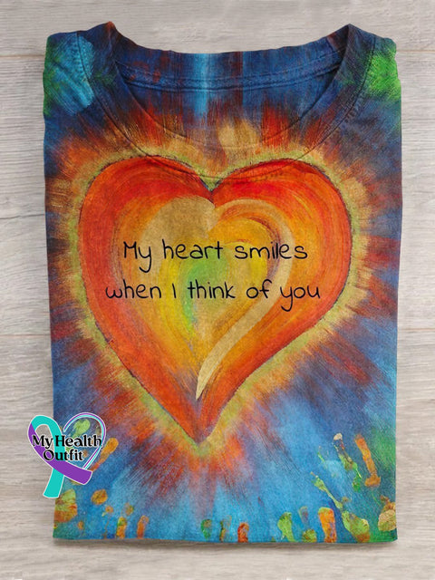 My Heart Smiles When I Think Of You Multicolor / S