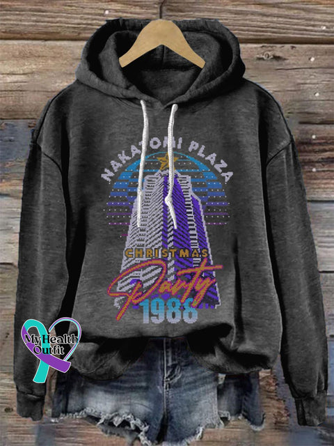 Nakatomi Plaza Party 1988 Casual Hoodie Sweatshirt Black / S