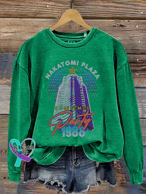 Nakatomi Plaza Party 1988 Casual Sweatshirt Green / S