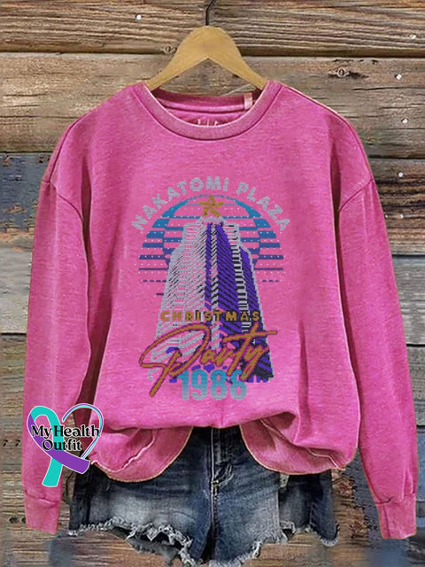 Nakatomi Plaza Party 1988 Casual Sweatshirt Pink / S