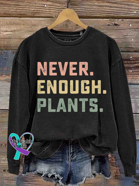 Never Enough Pants Art Sweatshirt Black / S