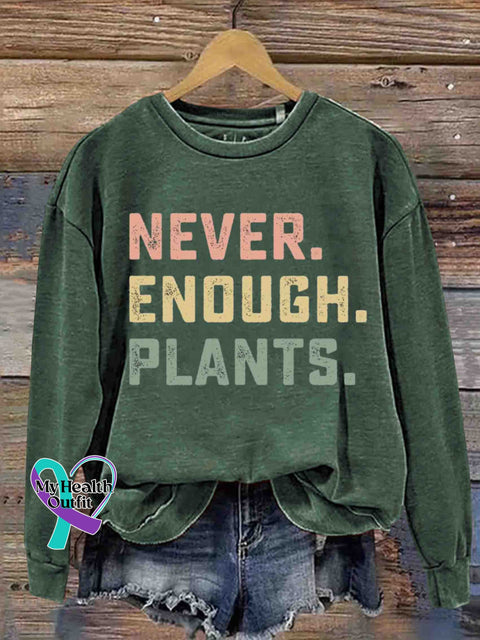 Never Enough Pants Art Sweatshirt Green / S