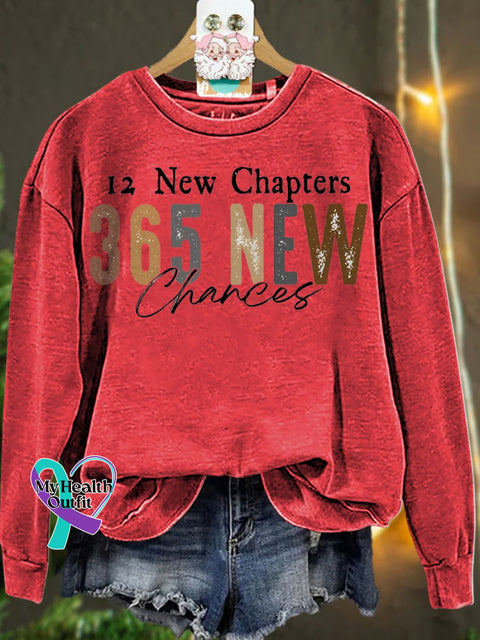 New Year 12 Chapters 365 Chances Casual Sweatshirt Red / S