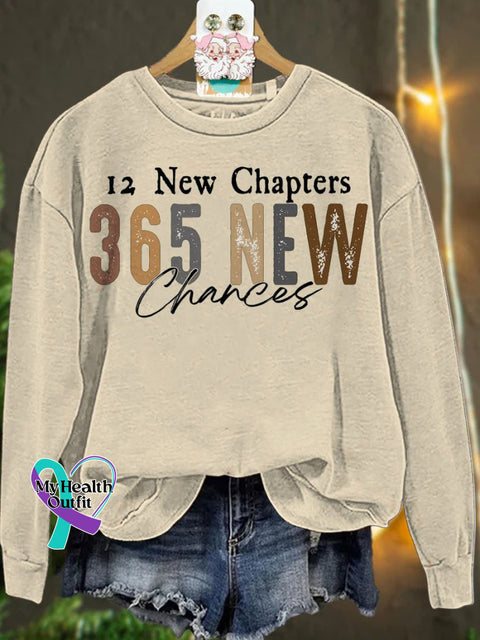 New Year 12 Chapters 365 Chances Casual Sweatshirt Sand / S