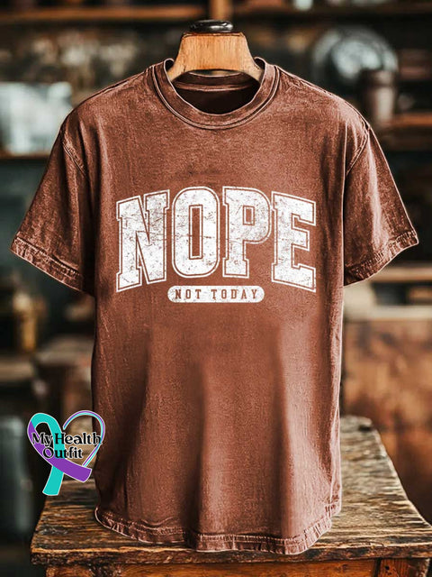 NOPE NOT TODAY T-shirt Orange / S