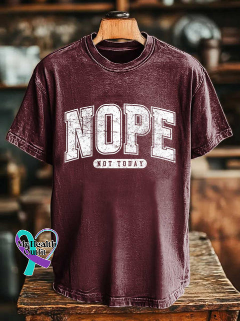 NOPE NOT TODAY T-shirt Red / S