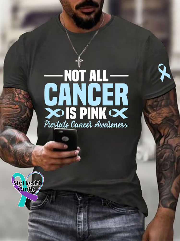 NOT ALL CANCER IS PINK Prostate Cancer Awareness T shirt DarkGrey / S