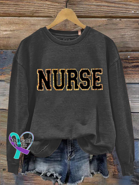 Nurse Casual Sweatshirt Black / S