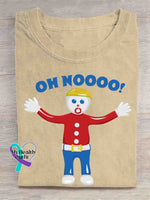 Oh Nooooo Art Print T-shirt Apricot / S