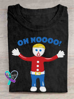 Oh Nooooo Art Print T-shirt Black / S