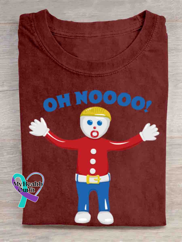 Oh Nooooo Art Print T-shirt Red / S