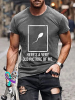 Old Picture Vintage Art Print Shirt Grey / S