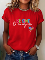 Be Kind To Everyone Autism Awareness Print T-shirt