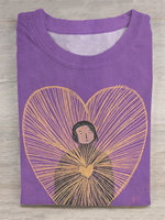 Inner Light: A Person With A Radiant Heart Print Shirt, Healing Shirt, Art Gift
