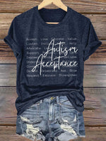 Autism Awareness Print T-shirt
