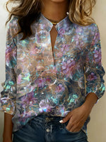 Dreamy Floral & Bubbles Shirt, Healing Shirt, Art Gift