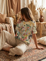 Floral Heart Print T-shirt