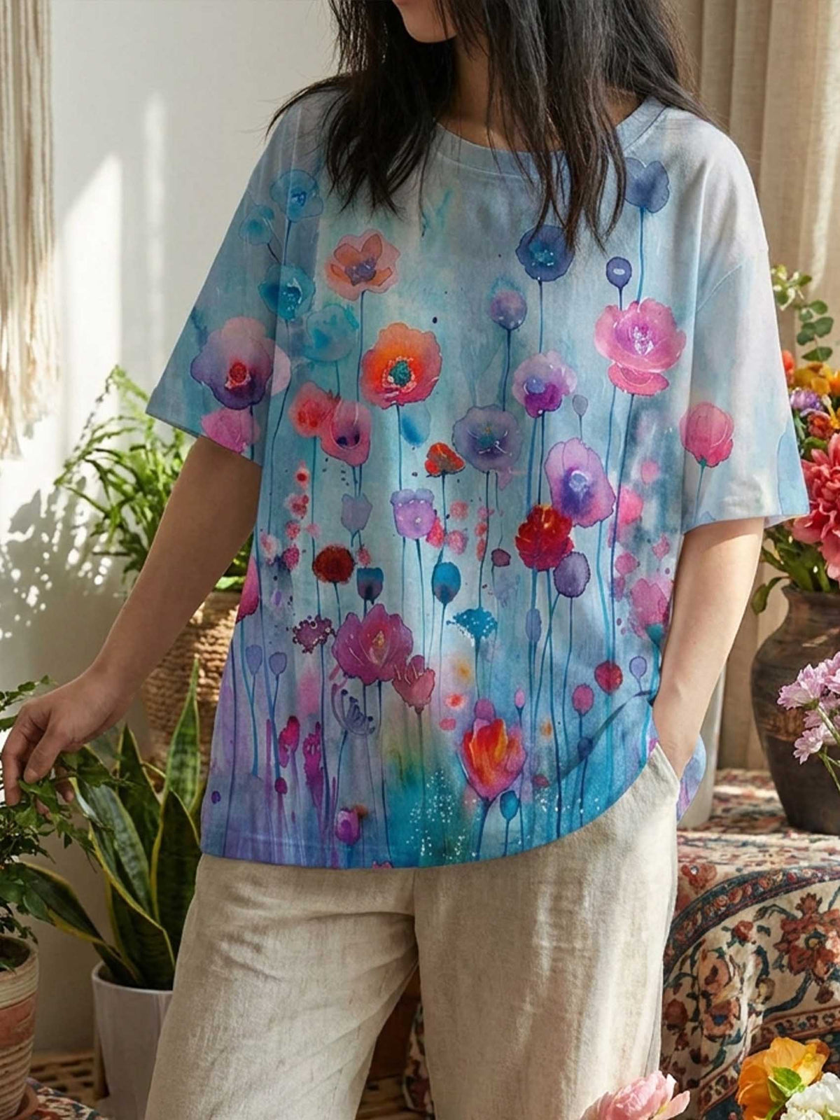 Floral Print T-shirt
