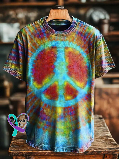 Peace Sign Love and Peace T-shirt Multicolor / S