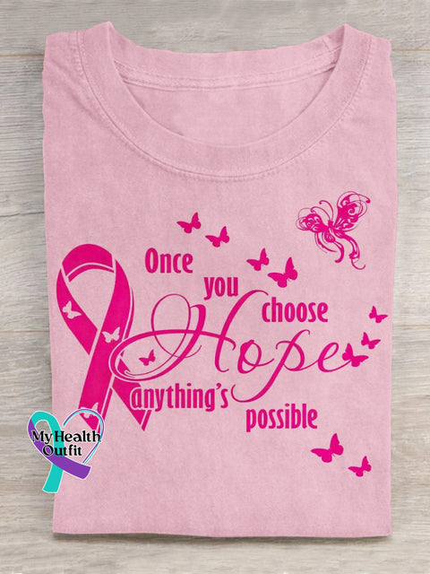 Pink October Breast Cancer Art T-Shirt Light Pink / S