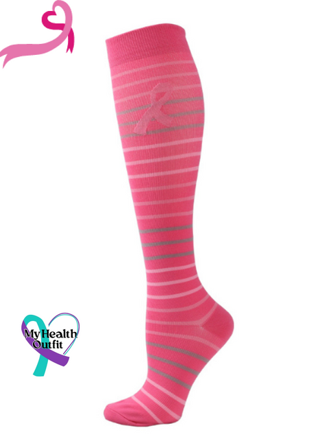 Pink October Compression Socks