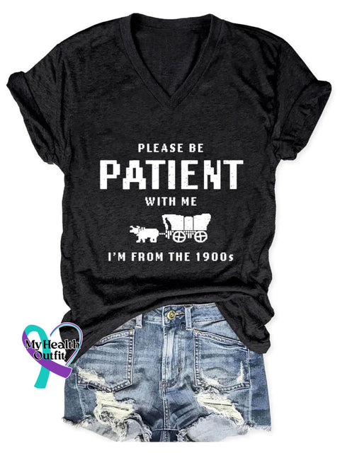 Please Be Patient With Me Art Casual T-Shirt Black / S