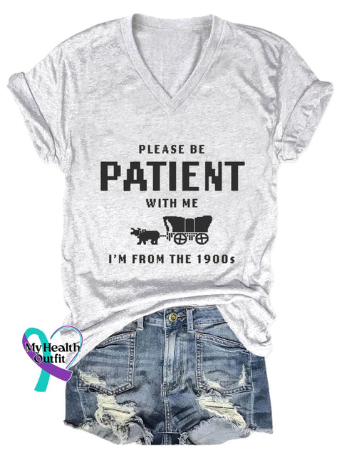 Please Be Patient With Me Art Casual T-Shirt White / S