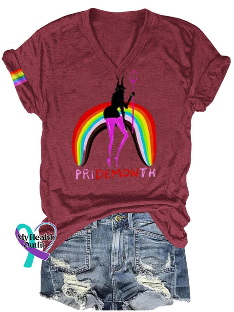 Pridemonth Lgbt Art Print Casual T-Shirt