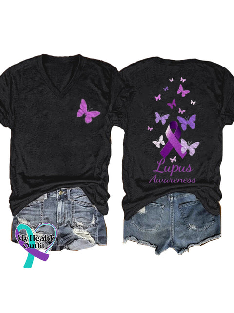 Purple Awareness Short Sleeve Casual t-Shirt Black / S