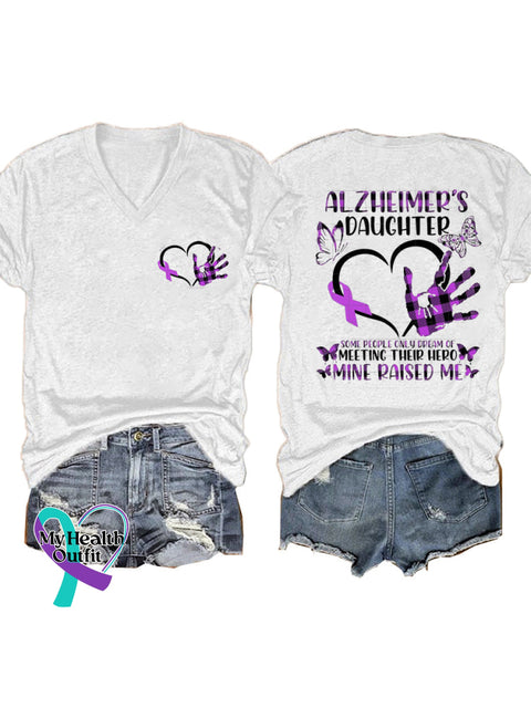 Purple Awareness Short Sleeve Casual t-Shirt White / S