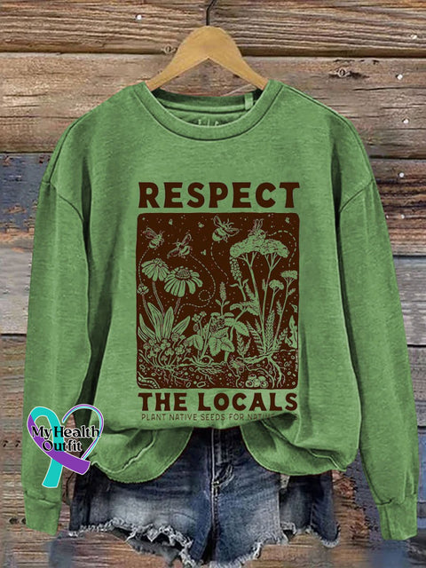 Respect Casual Sweatshirt Green / S