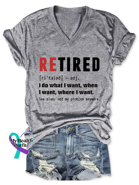 Retired Art Casual T-Shirt Grey / S