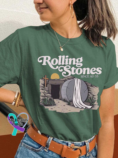 Rolling Stones SINCE AD 33 T-shirt Green / S
