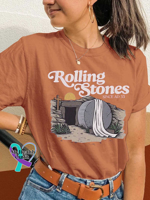 Rolling Stones SINCE AD 33 T-shirt Orange / S