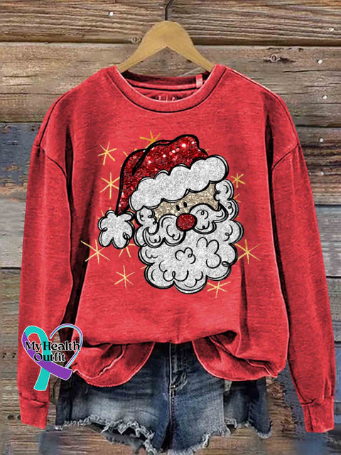 Santa Claus Christmas Casual Sweatshirt Red / S