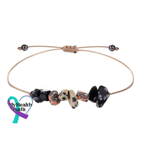 Self Care Stone Bead Set Meaning Gift Bracelet