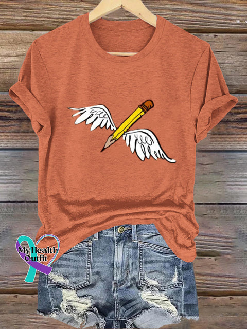 Short-Sleeved Casual t-Shirts With Little Fun In Life Orange / S