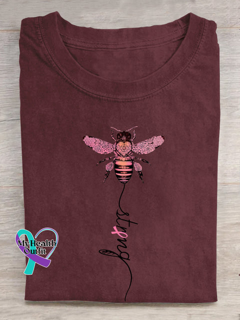 Strong Breast Cancer Awareness T shirt Red / S