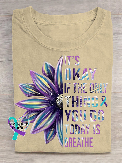 Suicide Awareness Art T shirt Apricot / S