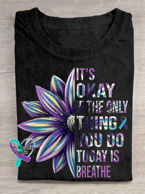 Suicide Awareness Art T shirt Black / S