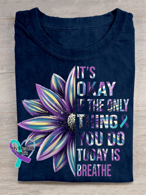 Suicide Awareness Art T shirt Blue / S