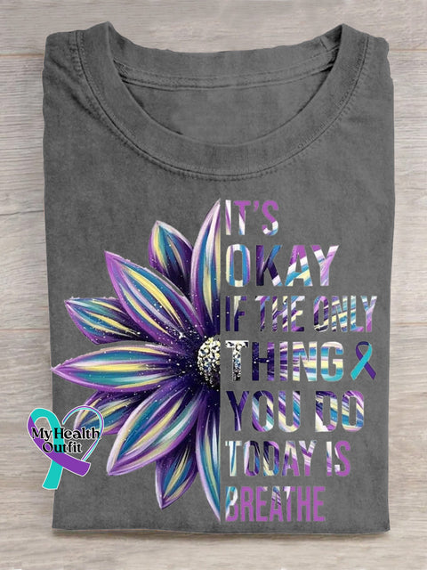 Suicide Awareness Art T shirt Grey / S