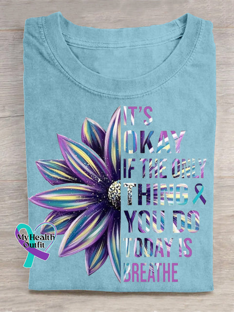 Suicide Awareness Art T shirt LightBlue / S